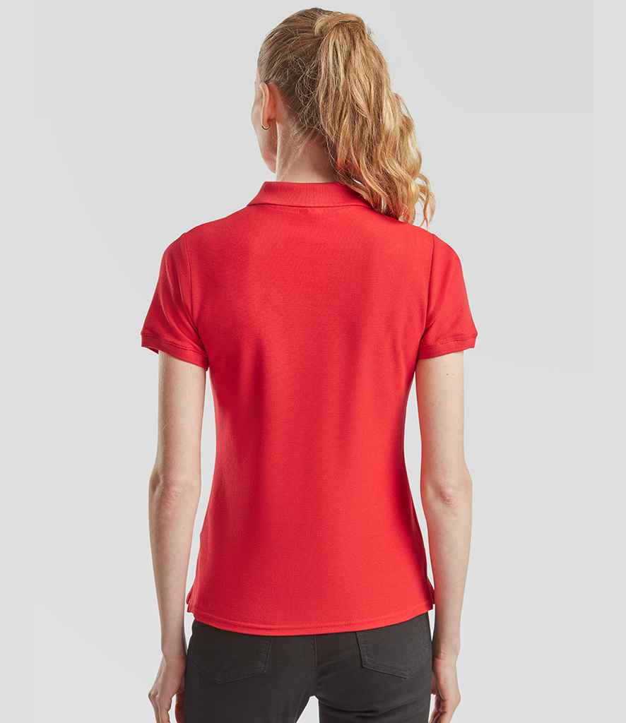 Fruit of the Loom Fruit of the Loom Lady-Fit Premium Cotton Piqué Polo Shirt Red