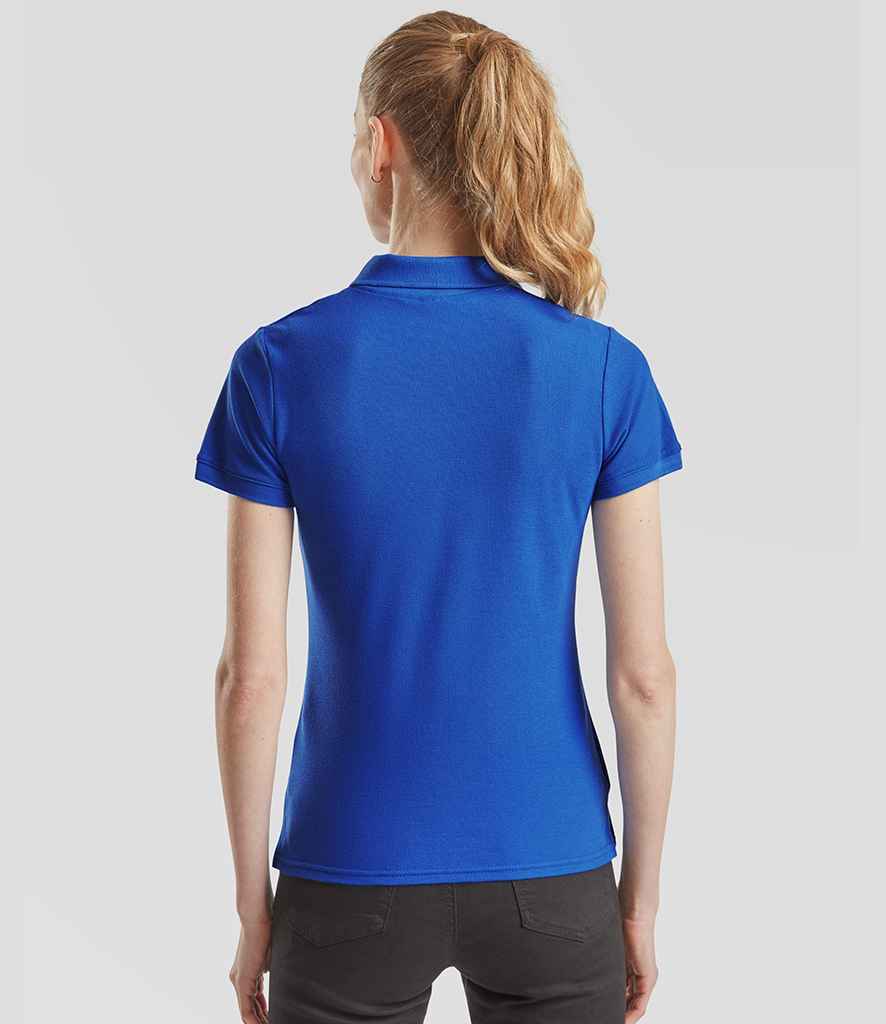 Fruit of the Loom Fruit of the Loom Lady-Fit Premium Cotton Piqué Polo Shirt Royal Blue