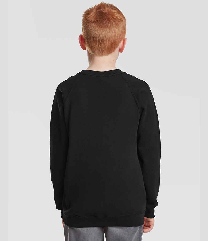 Fruit of the Loom Fruit of the Loom Kids Classic Raglan Sweatshirt Black