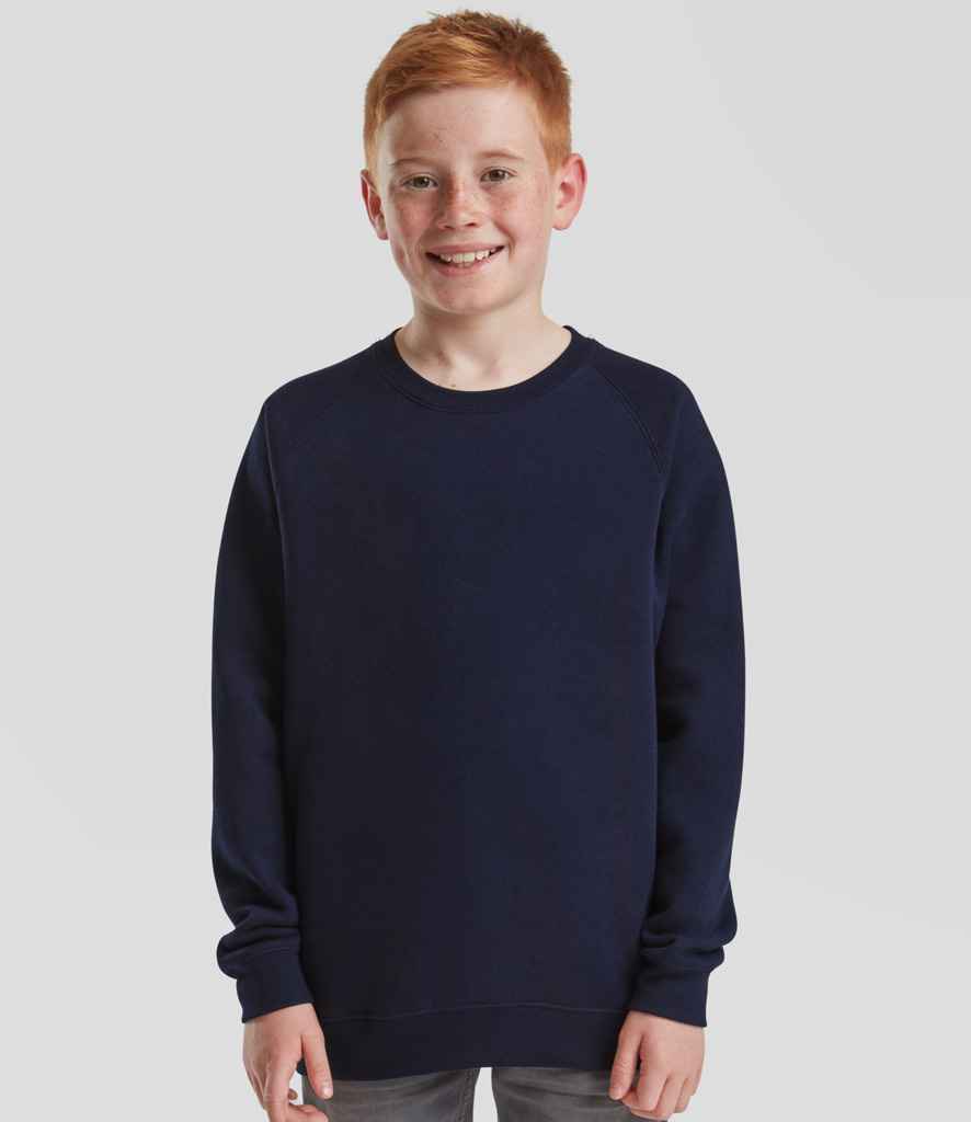 Fruit of the Loom Fruit of the Loom Kids Classic Raglan Sweatshirt Deep Navy