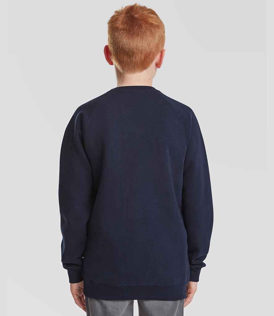 Fruit of the Loom Fruit of the Loom Kids Classic Raglan Sweatshirt Deep Navy