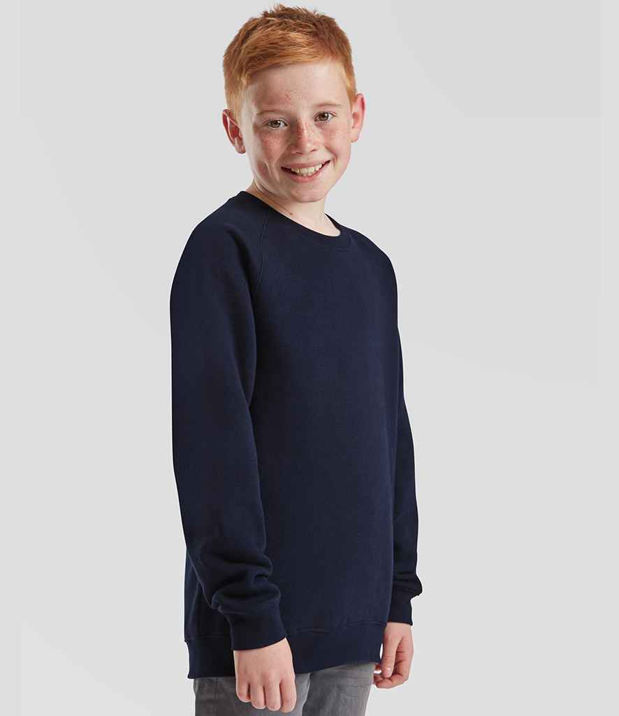 Fruit of the Loom Fruit of the Loom Kids Classic Raglan Sweatshirt Deep Navy