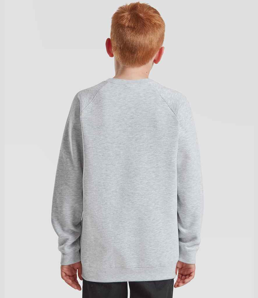 Fruit of the Loom Fruit of the Loom Kids Classic Raglan Sweatshirt Heather Grey