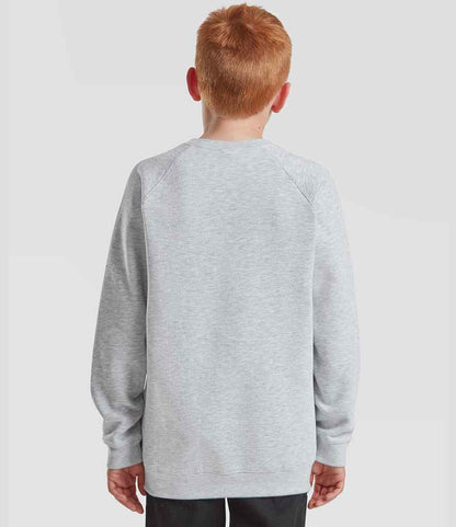 Fruit of the Loom Fruit of the Loom Kids Classic Raglan Sweatshirt Heather Grey