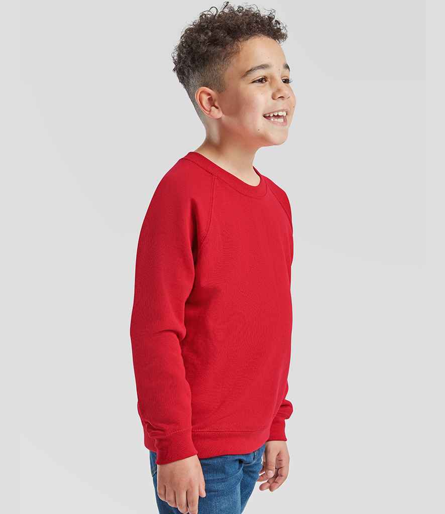 Fruit of the Loom Kids Classic Raglan Sweatshirt - model image