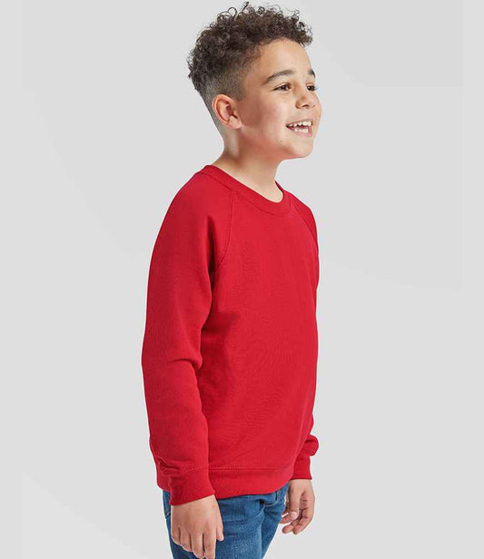 Fruit of the Loom Kids Classic Raglan Sweatshirt - model image