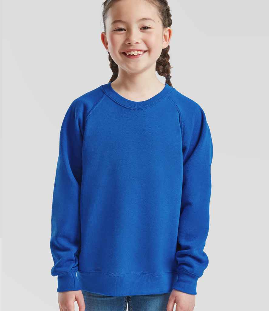 Fruit of the Loom Fruit of the Loom Kids Classic Raglan Sweatshirt Royal Blue