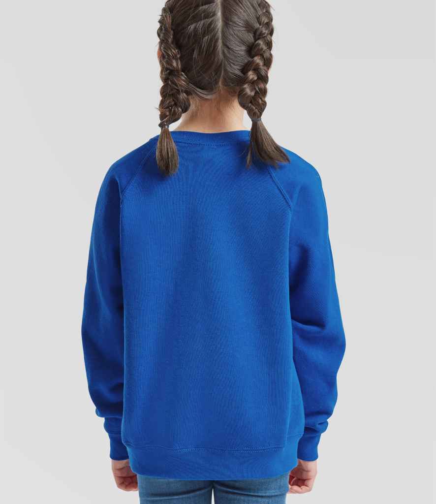 Fruit of the Loom Fruit of the Loom Kids Classic Raglan Sweatshirt Royal Blue