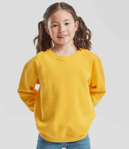 Fruit of the Loom Kids Classic Raglan Sweatshirt - model image
