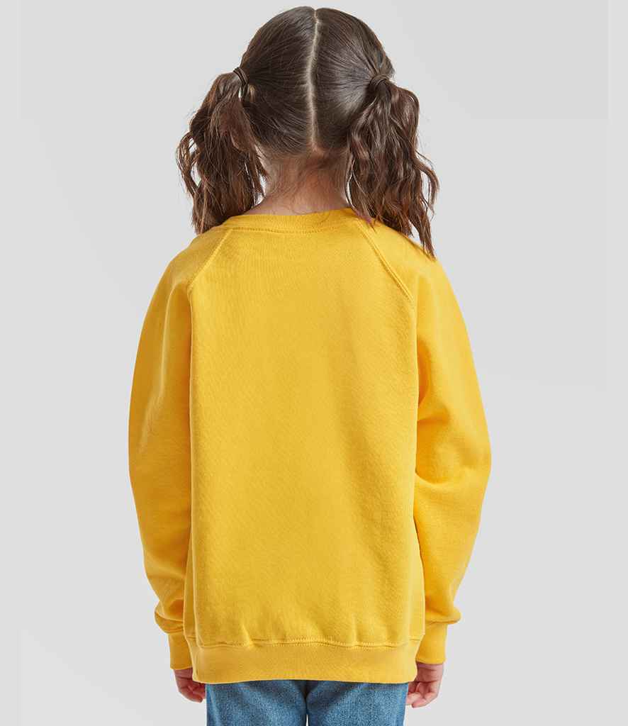 Fruit of the Loom Fruit of the Loom Kids Classic Raglan Sweatshirt Sunflower