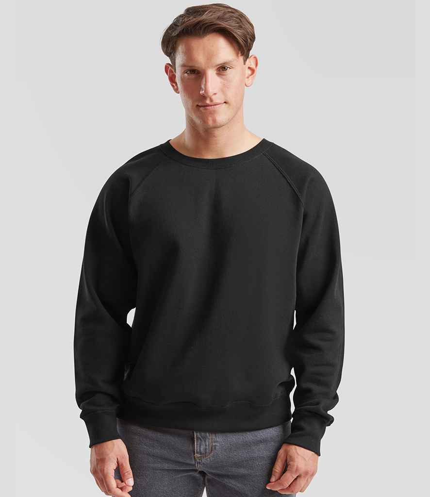 Fruit of the Loom Fruit of the Loom Classic Raglan Sweatshirt Black