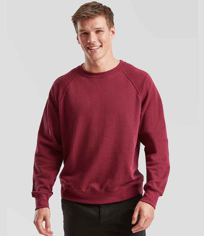 Fruit of the Loom Fruit of the Loom Classic Raglan Sweatshirt Burgundy