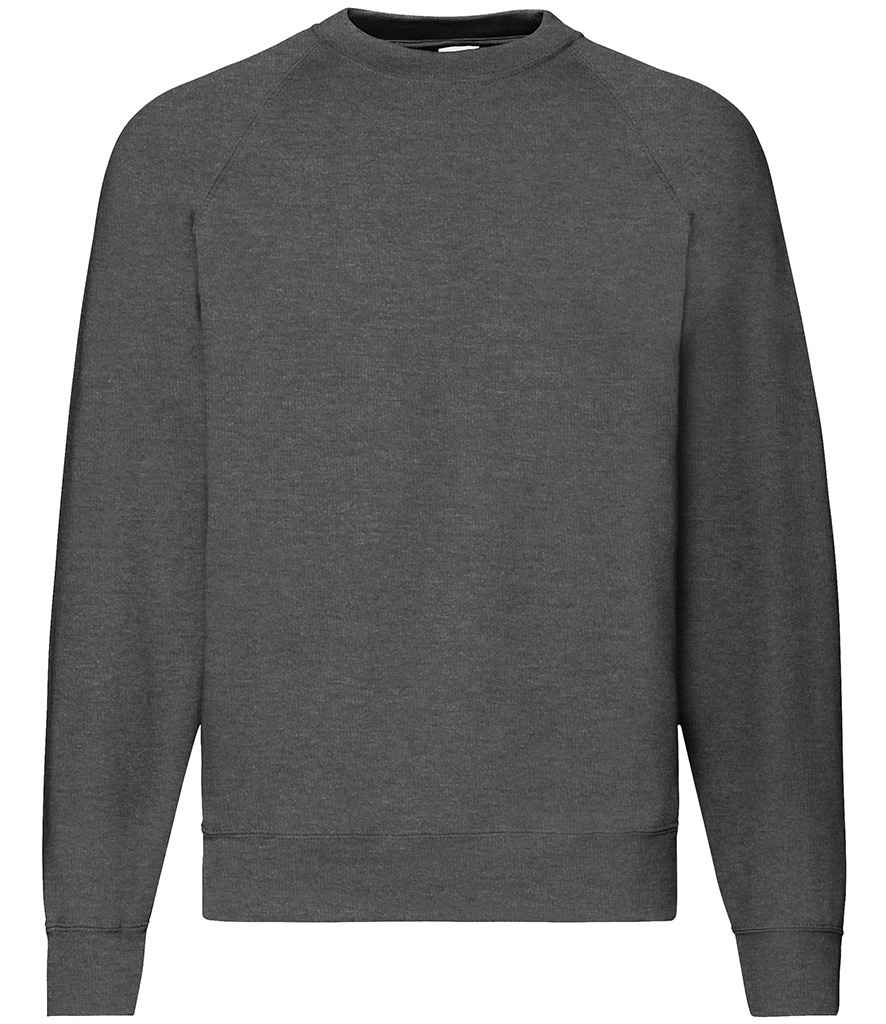 Fruit of the Loom Classic Raglan Sweatshirt in Dark Heather