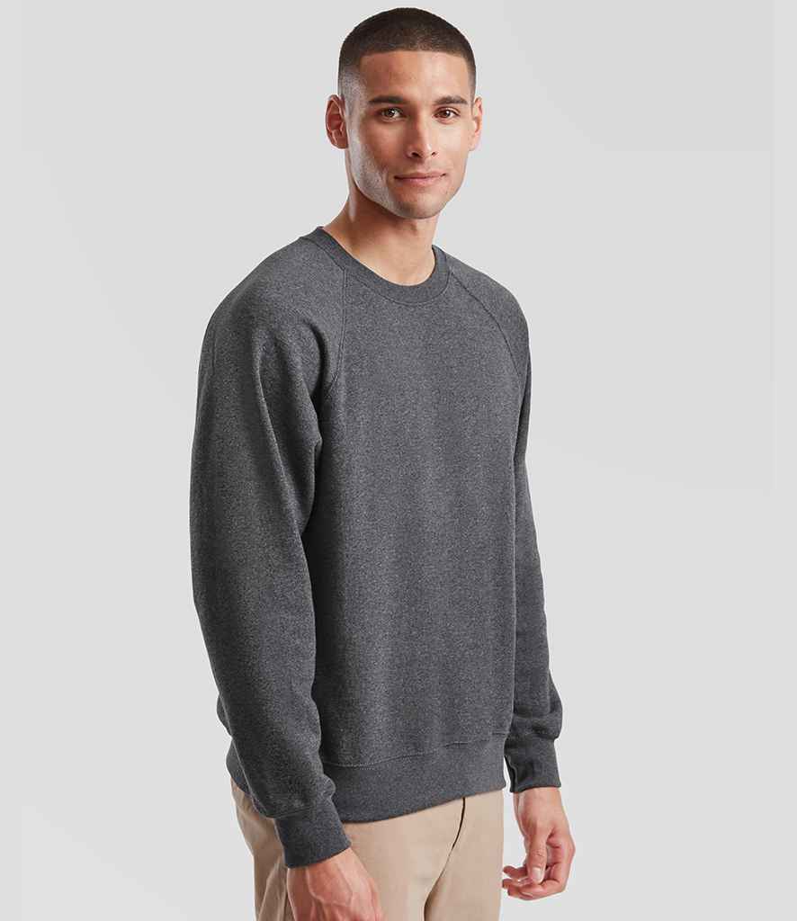 Fruit of the Loom Fruit of the Loom Classic Raglan Sweatshirt Dark Heather