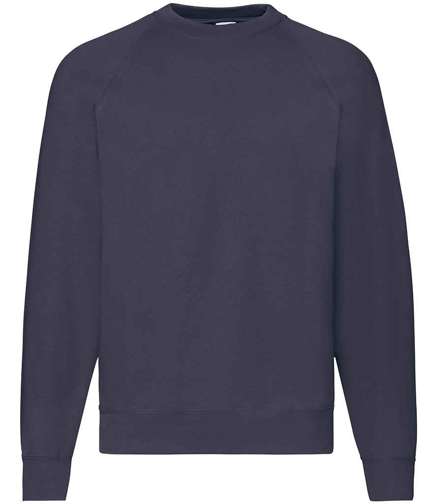 Fruit of the Loom Classic Raglan Sweatshirt in Deep Navy