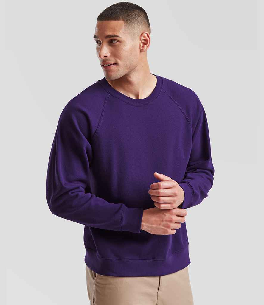 Fruit of the Loom Fruit of the Loom Classic Raglan Sweatshirt Purple