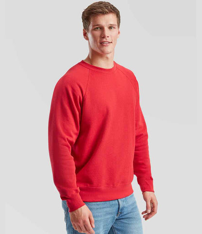 Fruit of the Loom Fruit of the Loom Classic Raglan Sweatshirt Red