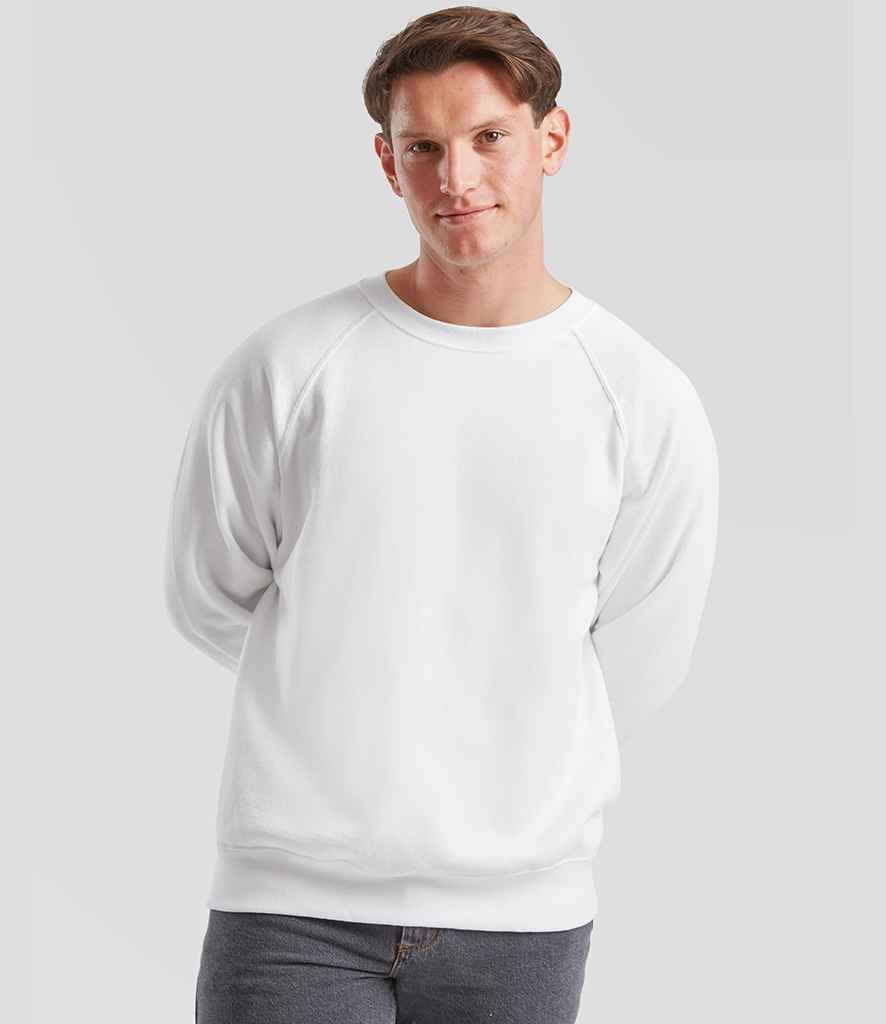 Fruit of the Loom Fruit of the Loom Classic Raglan Sweatshirt White