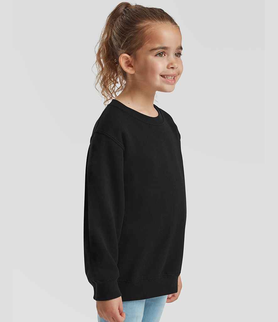 Fruit of the Loom Fruit of the Loom Kids Classic Drop Shoulder Sweatshirt Black