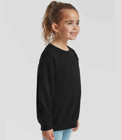 Fruit of the Loom Fruit of the Loom Kids Classic Drop Shoulder Sweatshirt Black