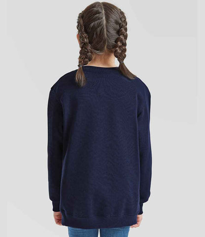 Fruit of the Loom Fruit of the Loom Kids Classic Drop Shoulder Sweatshirt Deep Navy