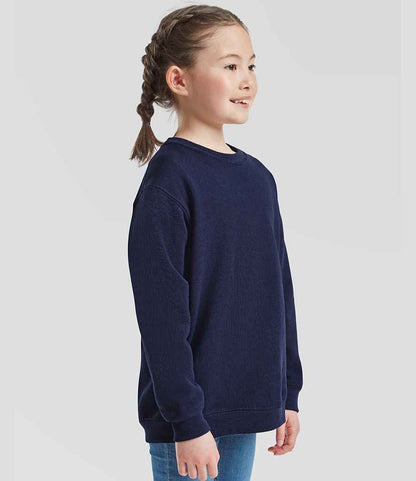 Fruit of the Loom Fruit of the Loom Kids Classic Drop Shoulder Sweatshirt Deep Navy