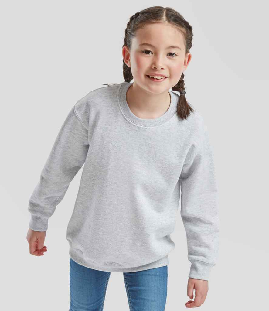 Fruit of the Loom Kids Classic Drop Shoulder Sweatshirt - model image