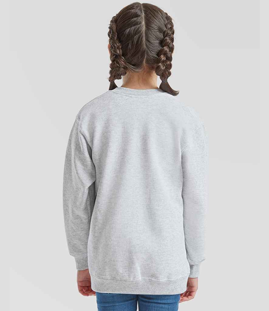 Fruit of the Loom Fruit of the Loom Kids Classic Drop Shoulder Sweatshirt Heather Grey