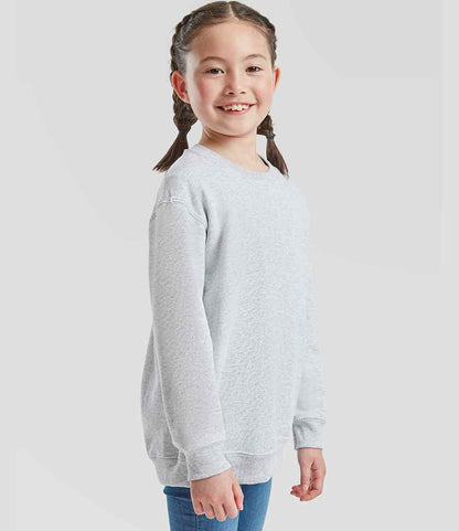 Fruit of the Loom Fruit of the Loom Kids Classic Drop Shoulder Sweatshirt Heather Grey