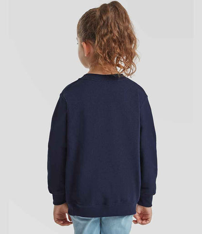 Fruit of the Loom Fruit of the Loom Kids Classic Drop Shoulder Sweatshirt Navy