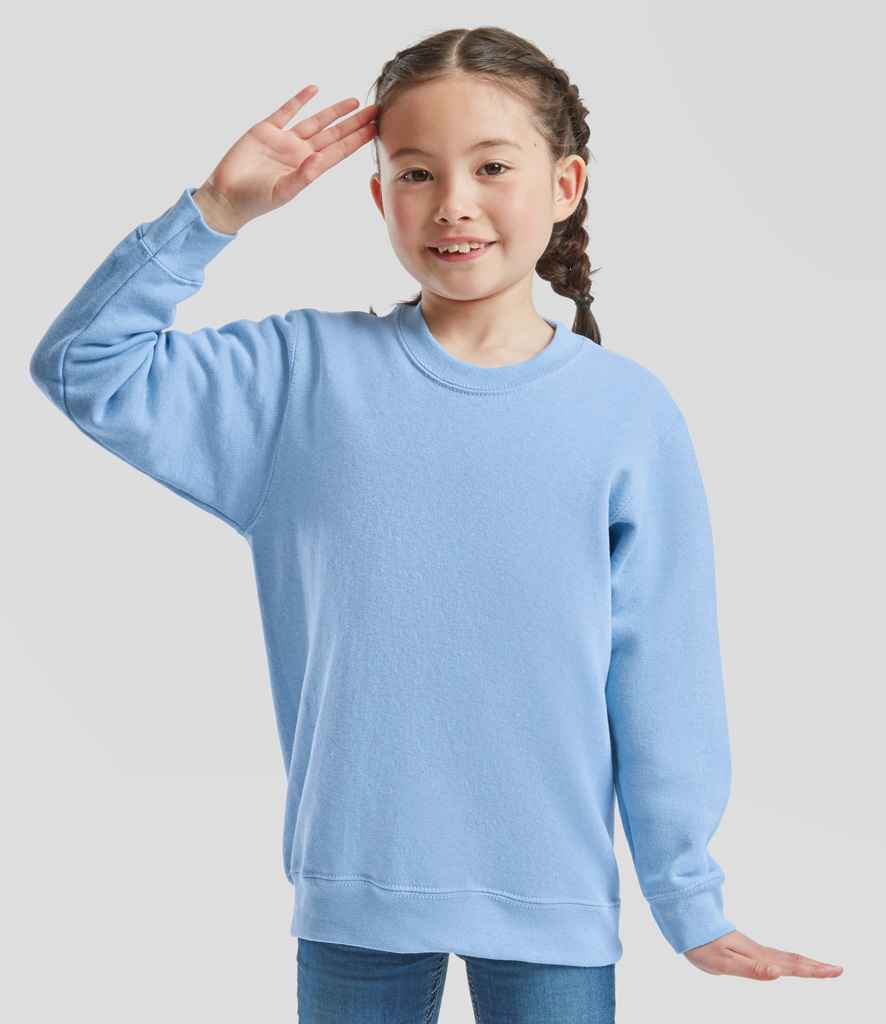 Fruit of the Loom Fruit of the Loom Kids Classic Drop Shoulder Sweatshirt Sky Blue