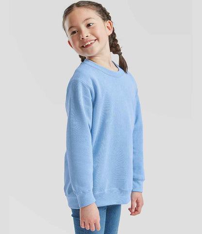 Fruit of the Loom Fruit of the Loom Kids Classic Drop Shoulder Sweatshirt Sky Blue
