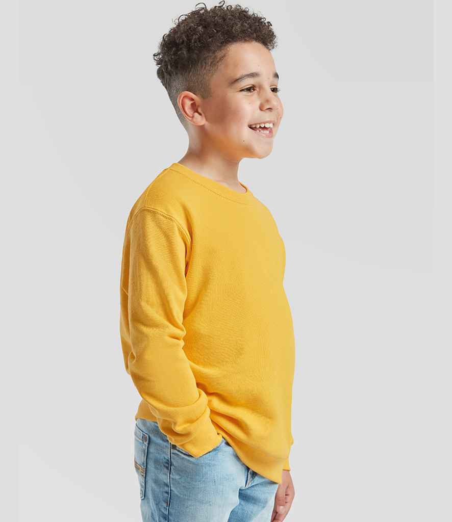 Fruit of the Loom Fruit of the Loom Kids Classic Drop Shoulder Sweatshirt Sunflower