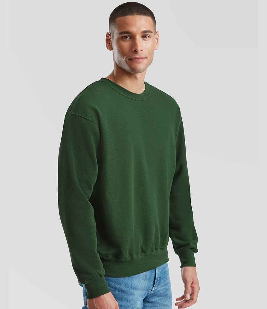Fruit of the Loom Fruit of the Loom Classic Drop Shoulder Sweatshirt Bottle Green