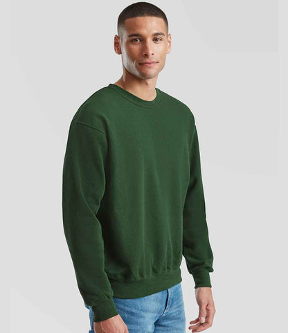 Fruit of the Loom Fruit of the Loom Classic Drop Shoulder Sweatshirt Bottle Green