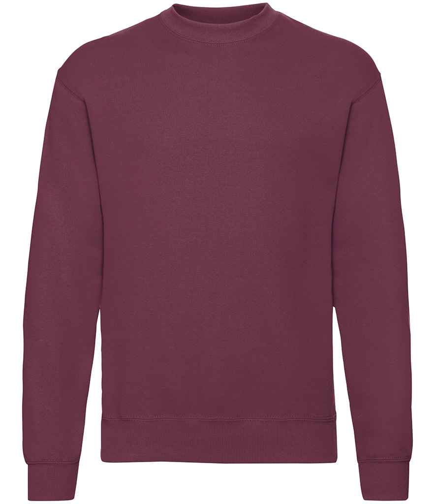 Fruit of the Loom Classic Drop Shoulder Sweatshirt in Burgundy