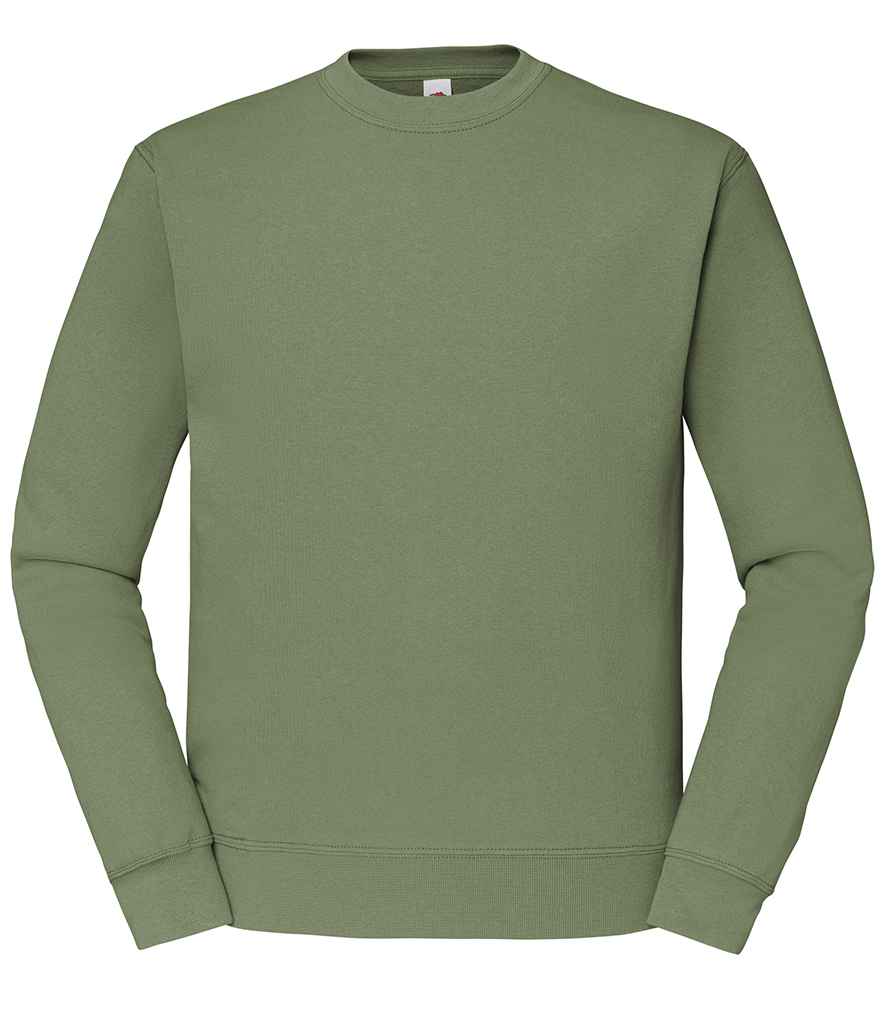 Fruit of the Loom Classic Drop Shoulder Sweatshirt in Classic Olive