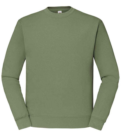 Fruit of the Loom Classic Drop Shoulder Sweatshirt in Classic Olive