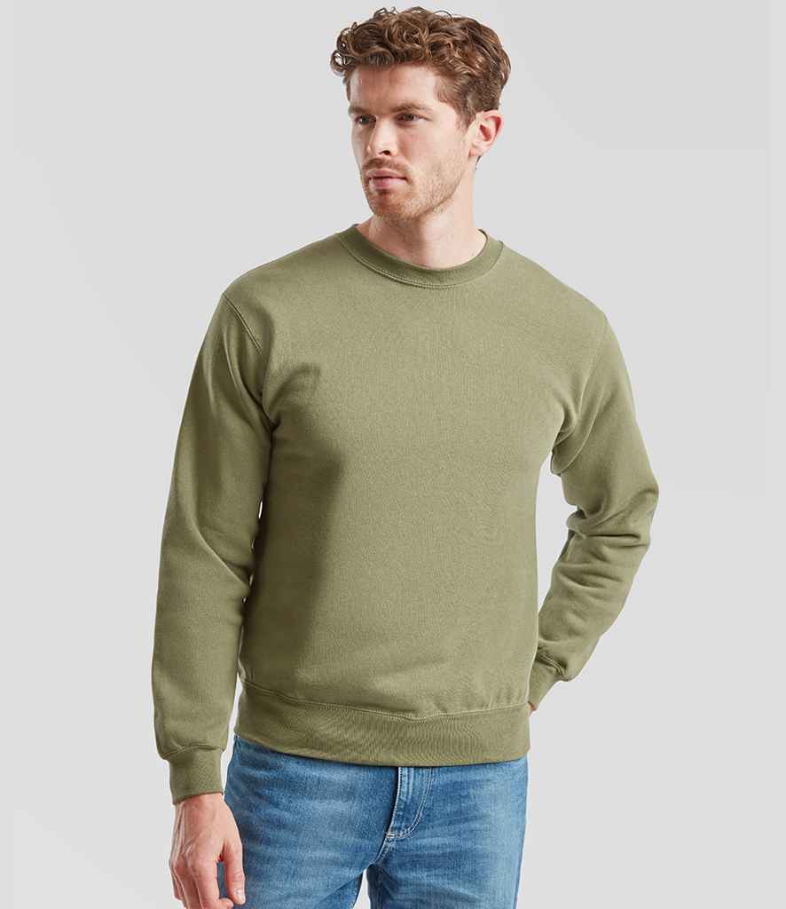 Fruit of the Loom Fruit of the Loom Classic Drop Shoulder Sweatshirt Classic Olive