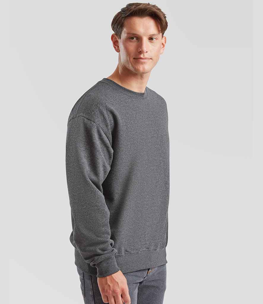 Fruit of the Loom Fruit of the Loom Classic Drop Shoulder Sweatshirt Dark Heather