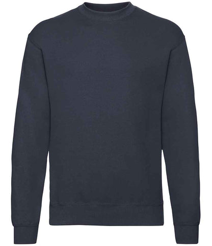 Fruit of the Loom Classic Drop Shoulder Sweatshirt in Deep Navy