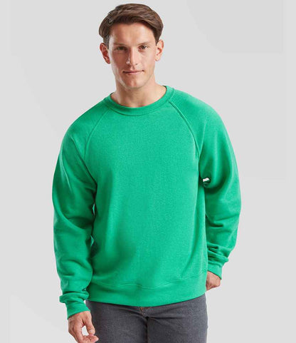 Fruit of the Loom Fruit of the Loom Classic Drop Shoulder Sweatshirt Heather Green