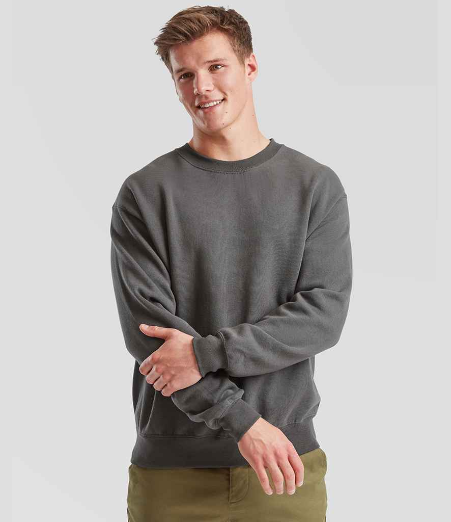 Fruit of the Loom Fruit of the Loom Classic Drop Shoulder Sweatshirt Light Graphite