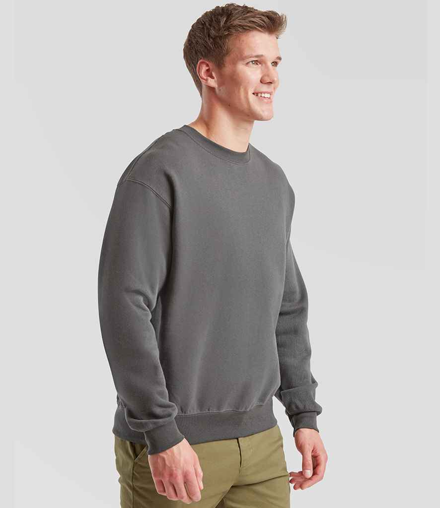 Fruit of the Loom Fruit of the Loom Classic Drop Shoulder Sweatshirt Light Graphite