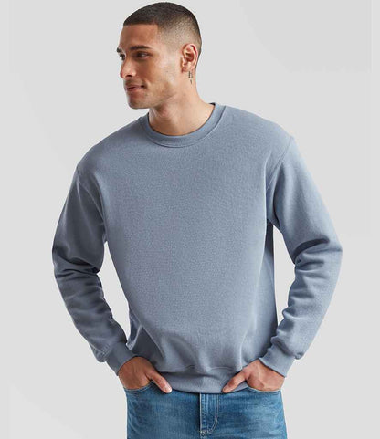Fruit of the Loom Fruit of the Loom Classic Drop Shoulder Sweatshirt Mineral Blue