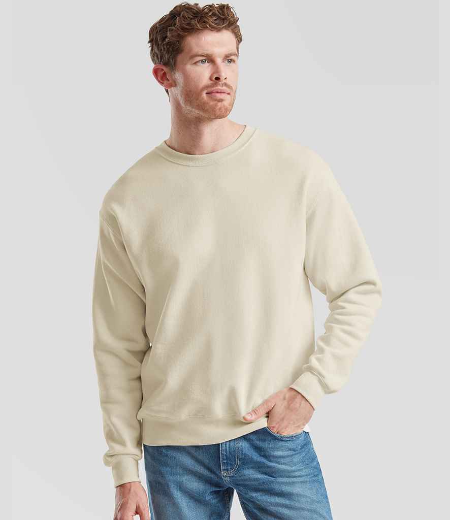 Fruit of the Loom Fruit of the Loom Classic Drop Shoulder Sweatshirt Natural