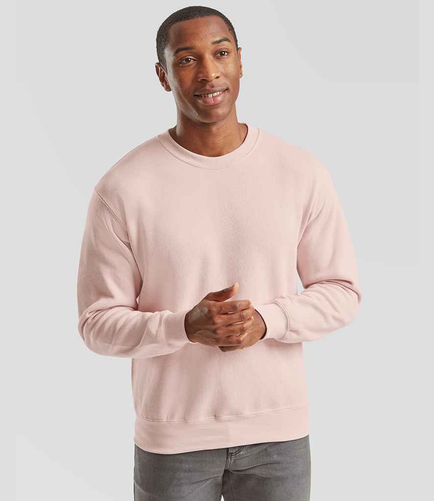 Fruit of the Loom Fruit of the Loom Classic Drop Shoulder Sweatshirt Powder Rose