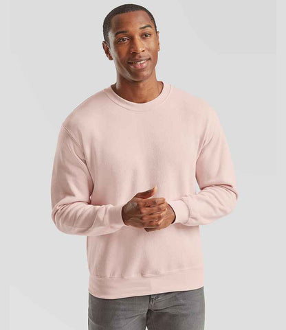 Fruit of the Loom Fruit of the Loom Classic Drop Shoulder Sweatshirt Powder Rose