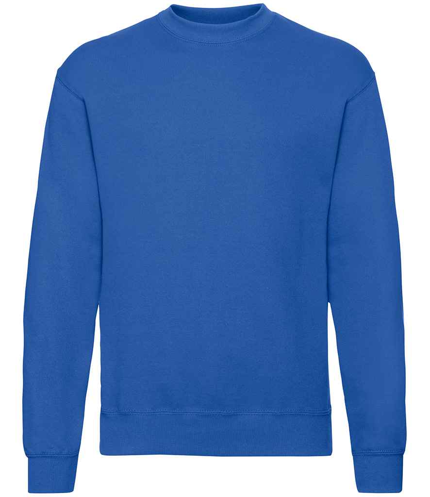 Fruit of the Loom Classic Drop Shoulder Sweatshirt in Royal Blue