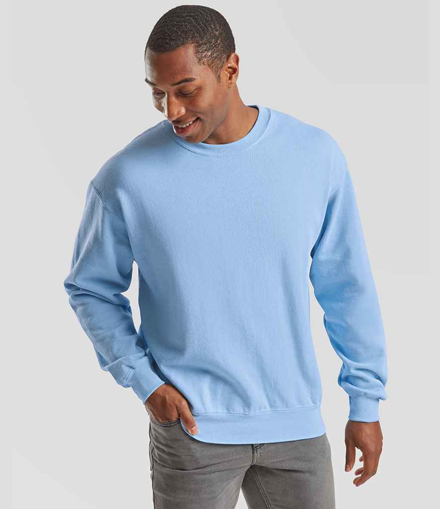 Fruit of the Loom Fruit of the Loom Classic Drop Shoulder Sweatshirt Sky Blue